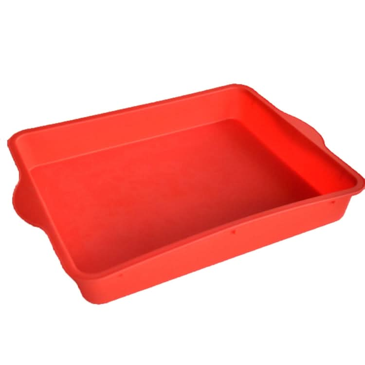 Non-Stick Square Silicone Cake Mold 9 Inch Rectangular Baking Pan - Reluova