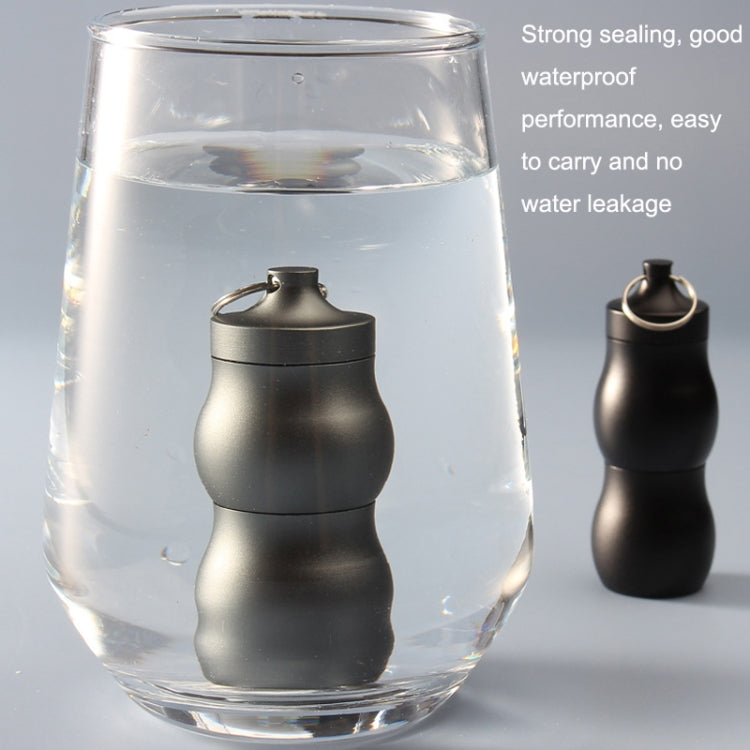 F25 Outdoor First Aid Pill Sealed Bottle Mini Waterproof Metal Medicine Jar Keychain My Store