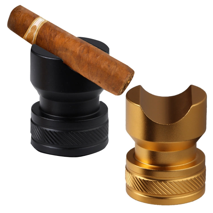 Metal Portable Cigar Holder Large Diameter Smoke Slot Non-slip Bottom My Store