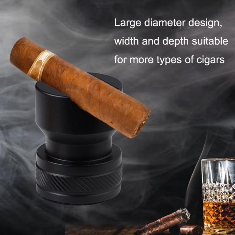 Metal Portable Cigar Holder Large Diameter Smoke Slot Non-slip Bottom My Store