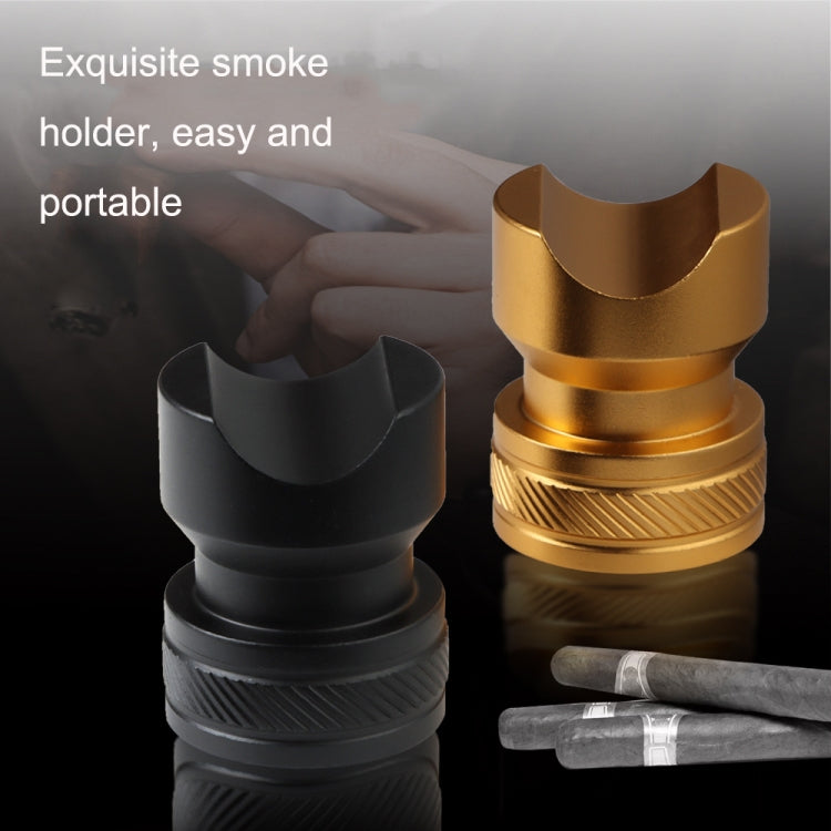 Metal Portable Cigar Holder Large Diameter Smoke Slot Non-slip Bottom My Store