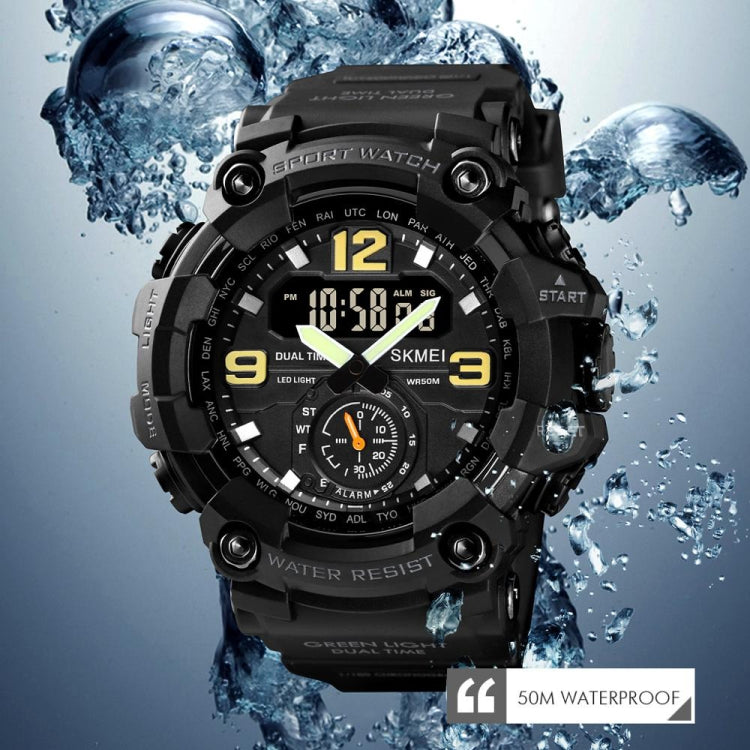 SKMEI 1637 Sports Digital Display Outdoor Shockproof Plastic Large Dial Men Watch