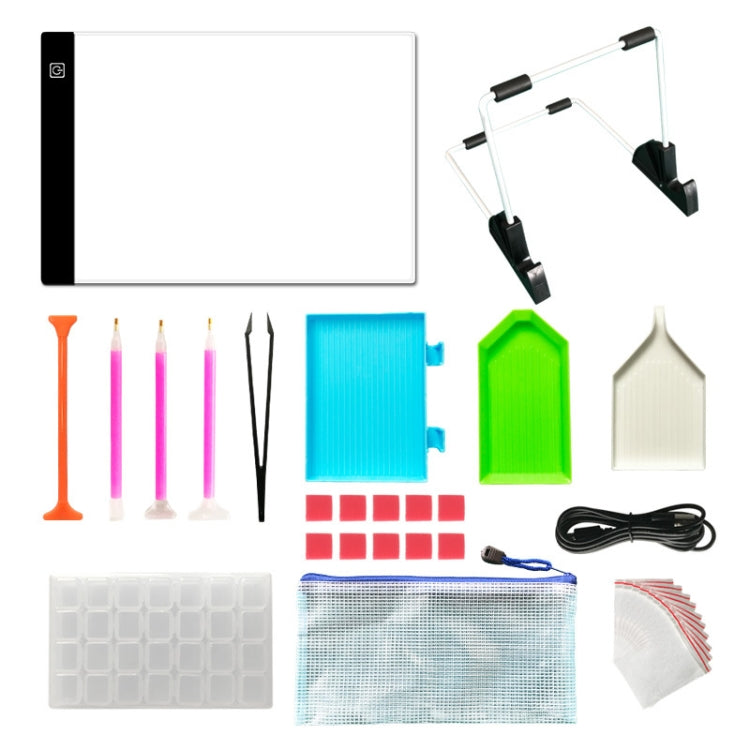 H-ZS4 DIY Diamond Painting Tools Kit Drill Pen Handmade Lighting Board Combination Kit