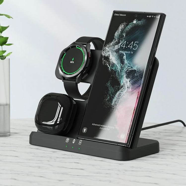 EDCS889 for Samsung Series 3 In 1 Mobile Phone Watch Earphone Wireless Charger