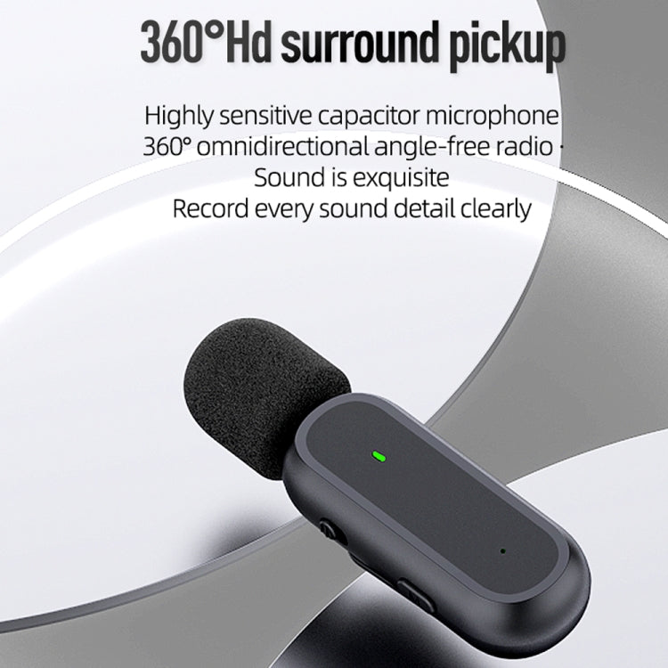 Wireless Lavalier Microphone With Charging Box Noise Reduction Video Record Mic,Spec: