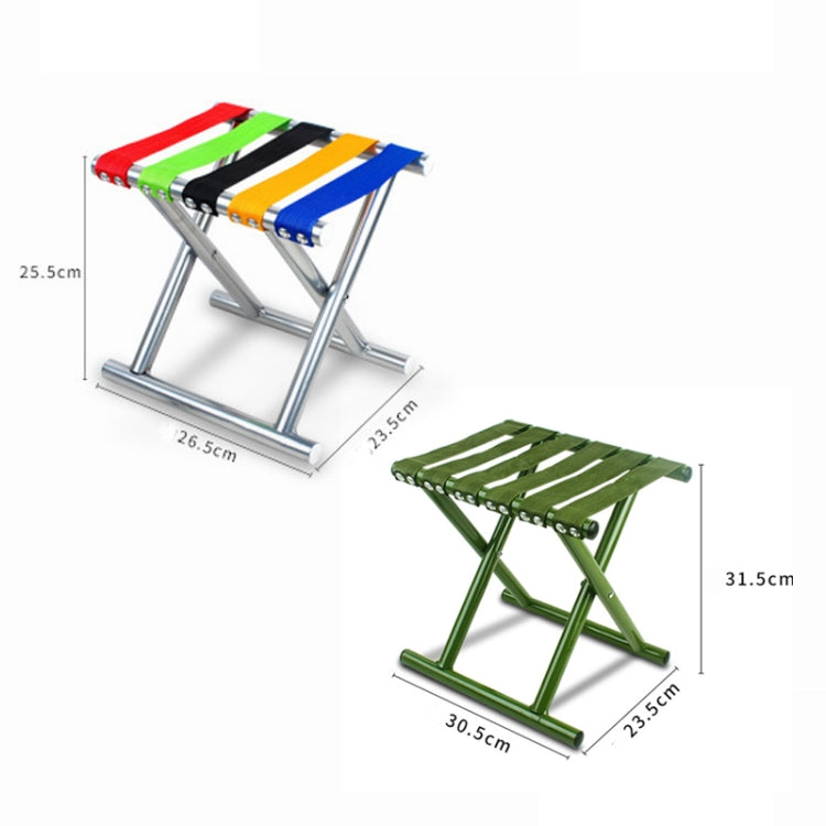 Metal Tube Outdoor Folding Chair Fishing Stool Camping Portable Stool Reluova