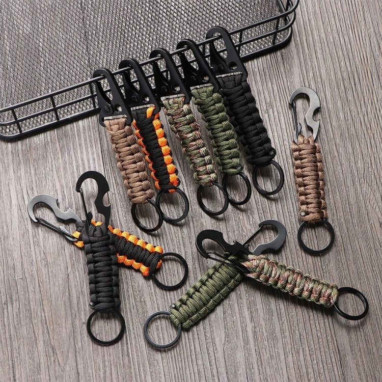 2pcs Outdoor Climbing Eagle Beak Buckle Umbrella Rope Hand-Woven Key Hanging Buckle Reluova