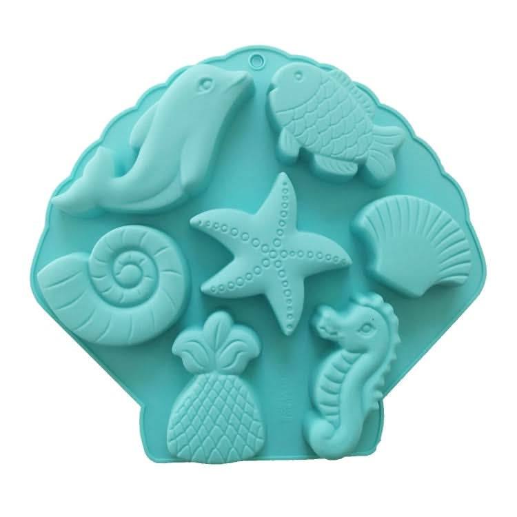 Marine Fish Series Shape Food Grade Silicone Cake Mold Plaster Painting Mold Reluova