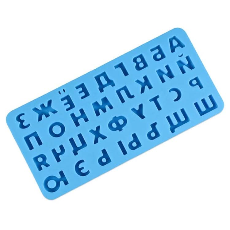 Chocolate Fudge Jelly Silicone Russian Letters Mold Ice Grid - Reluova