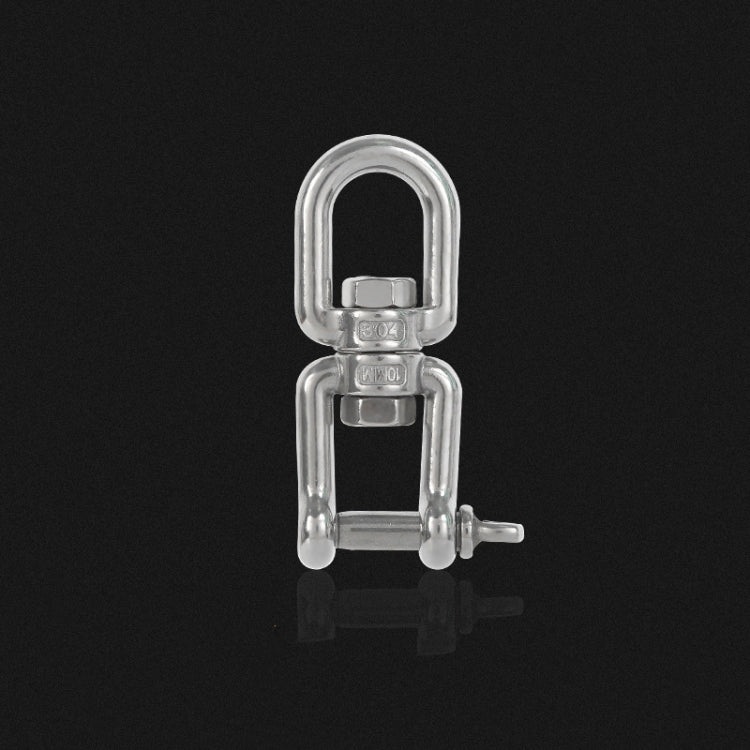 304 Stainless Steel 360 Degree Rotating 8-Shaped Chain Snap Ring Connecting Hook Swivel