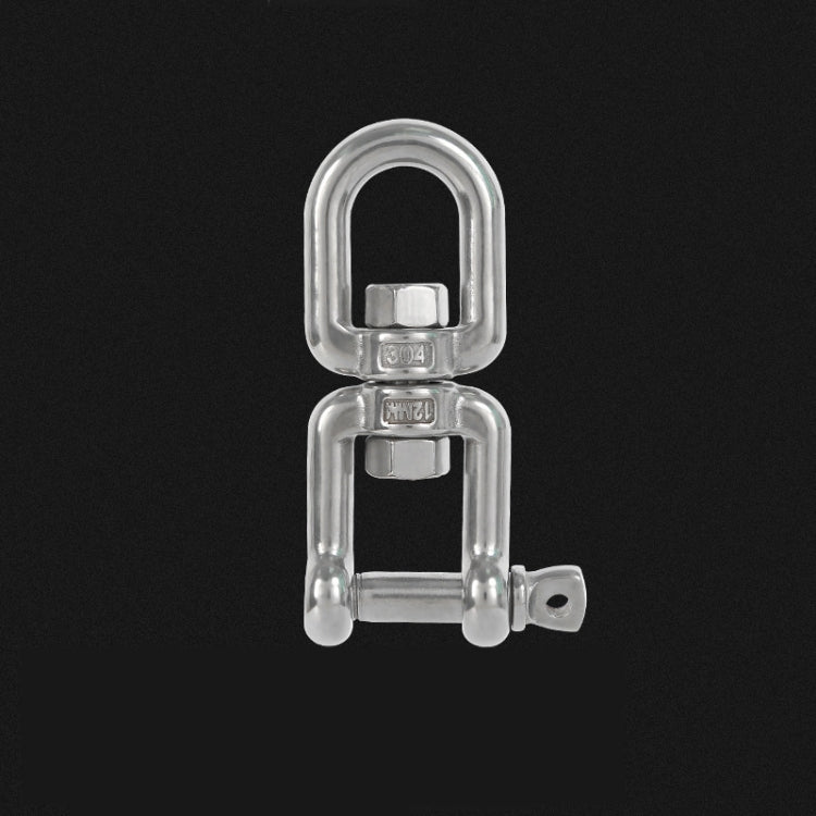 304 Stainless Steel 360 Degree Rotating 8-Shaped Chain Snap Ring Connecting Hook Swivel