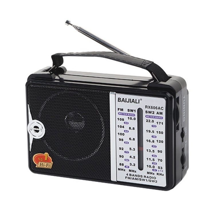 BAIJIALI  RX606AC Retro Full Band Radio Large Sound Volume Wireless Bluetooth Audio Player Reluova