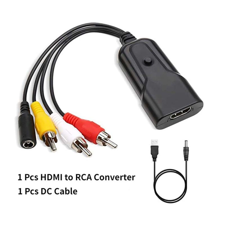 K13W HDMI To AV 1080P HD Converter, Cable Length: 0.5m My Store