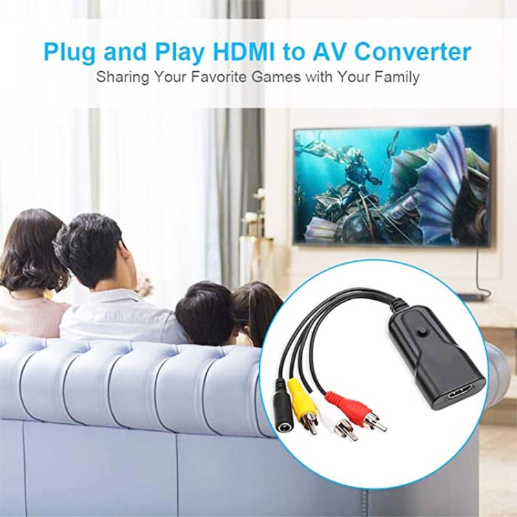 K13W HDMI To AV 1080P HD Converter, Cable Length: 0.5m My Store