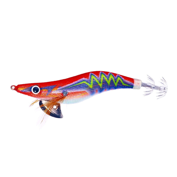 Hengjia SJ037 Luminous Electroplated Flash Wooden Shrimp Squid Lures