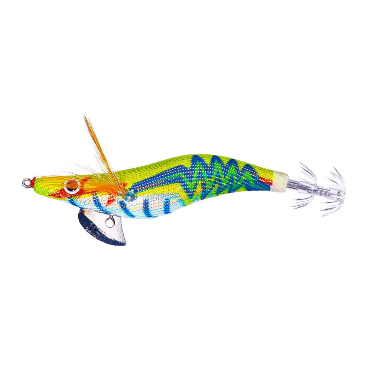 Hengjia SJ037 Luminous Electroplated Flash Wooden Shrimp Squid Lures