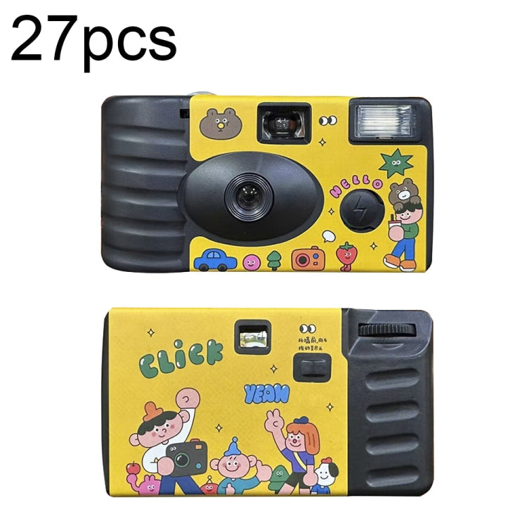 Retro Film Camera Waterproof Cartoon Decorative Stickers without Camera