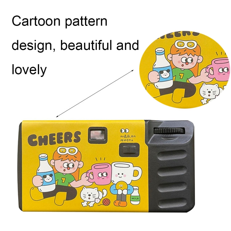 Retro Film Camera Waterproof Cartoon Decorative Stickers without Camera Reluova