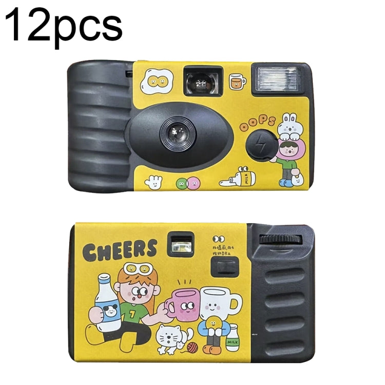 Retro Film Camera Waterproof Cartoon Decorative Stickers without Camera Reluova