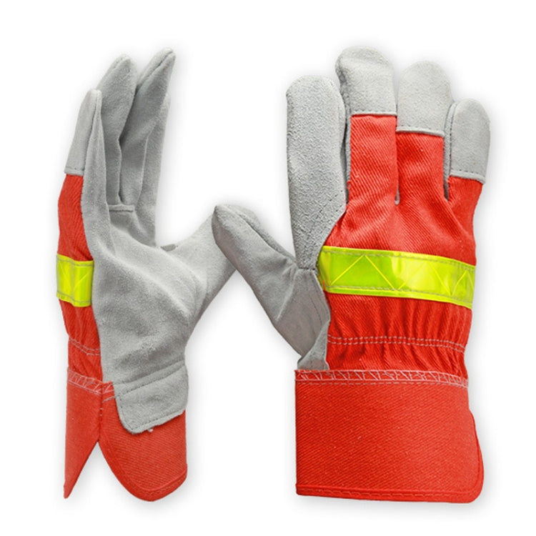 Cowhide Firefighting Gloves Gardening Protection Labor Welding Gloves