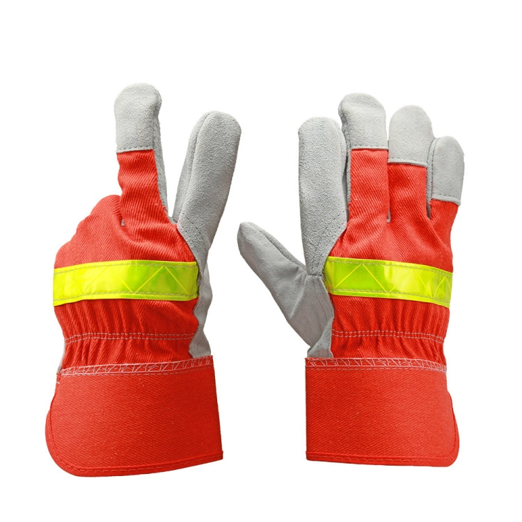 Cowhide Firefighting Gloves Gardening Protection Labor Welding Gloves