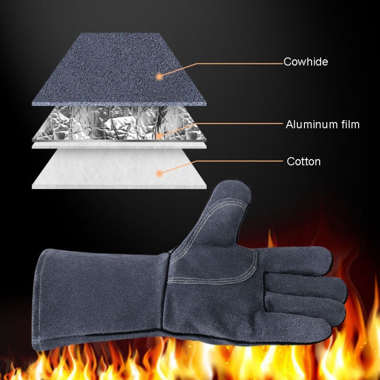 Outdoor Camp BBQ Gloves High Temperature Resistant Insulation Gloves