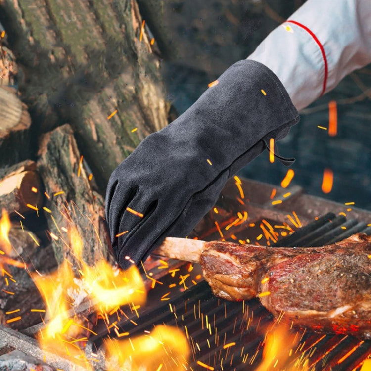 Outdoor Camp BBQ Gloves High Temperature Resistant Insulation Gloves