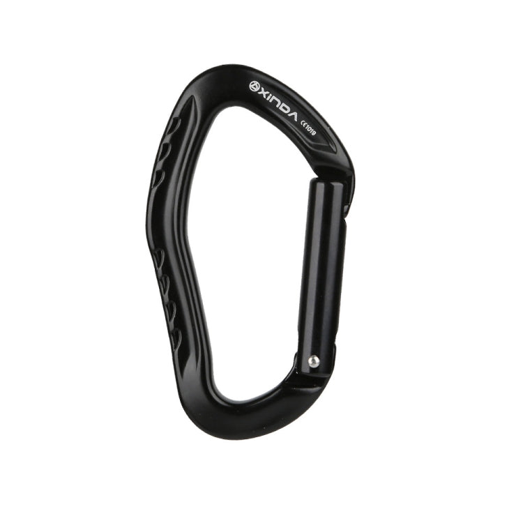 XINDA  22KN Rock Climbing  Straight Quickdraw Spring-loaded Gate Buckle Aluminum Carabiner