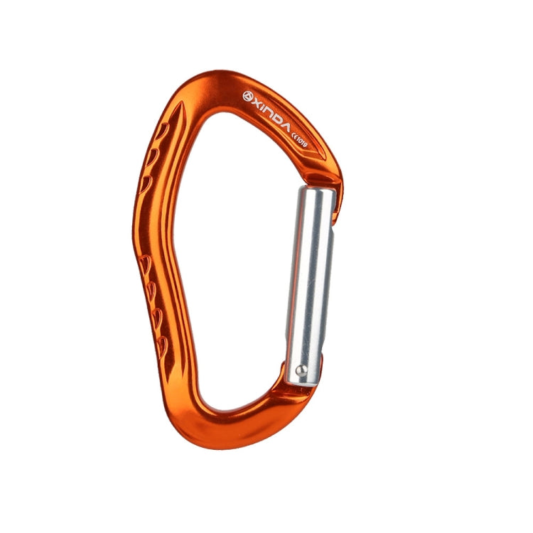 XINDA  22KN Rock Climbing  Straight Quickdraw Spring-loaded Gate Buckle Aluminum Carabiner