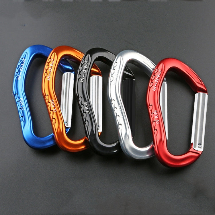 XINDA  22KN Rock Climbing  Straight Quickdraw Spring-loaded Gate Buckle Aluminum Carabiner