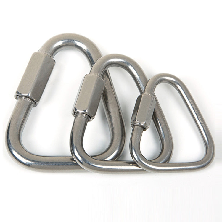 Xinda Stainless Steel Triangle Connecting Ring Meilong Lock Rock Climbing Equipment