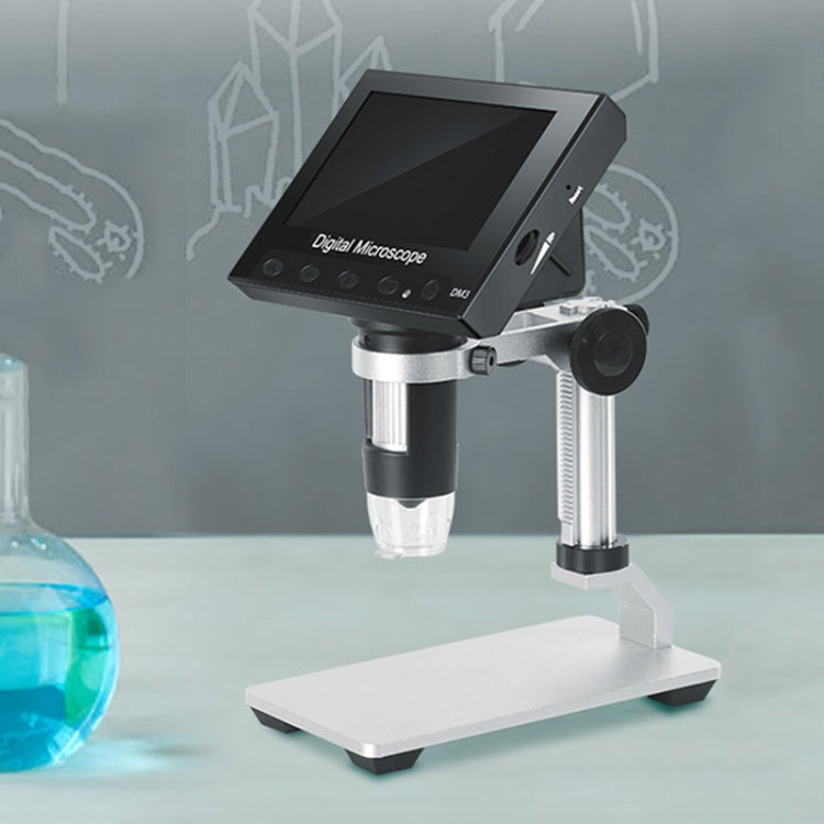 DM3 4.3-Inch Screen LED Light HD Portable Electronic Digital Microscope Reluova