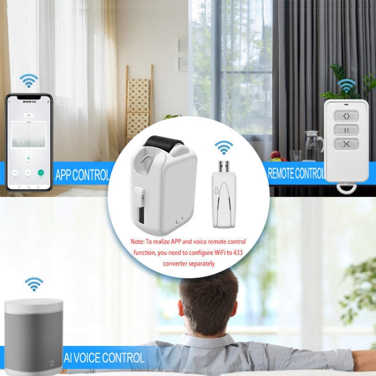 X101 Smart Home Automatic Curtain Machine With RC, Style: Reluova