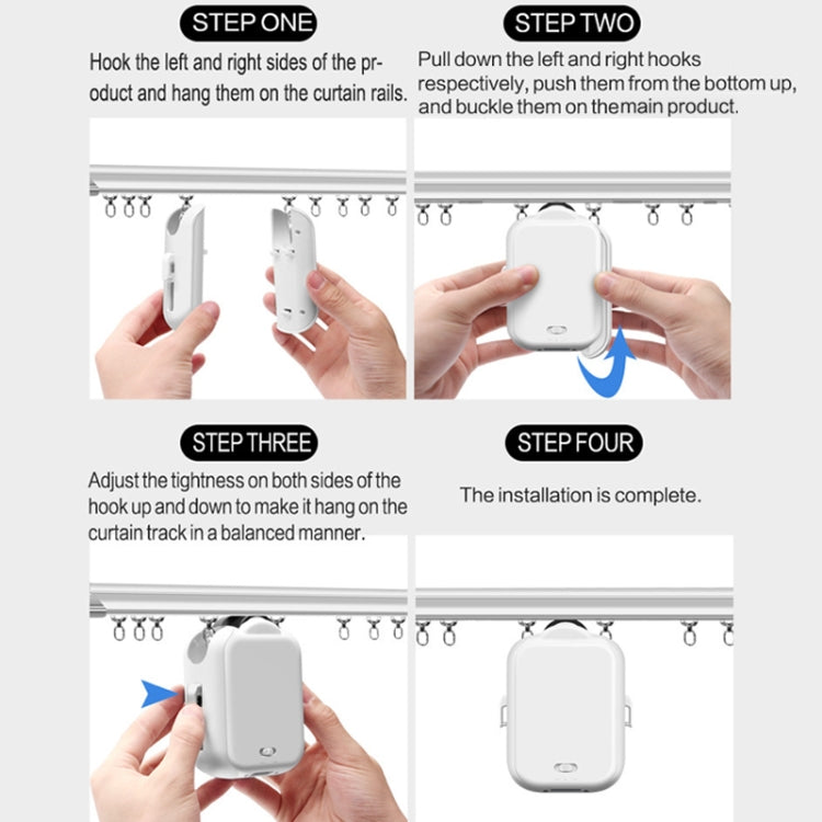 X101 Smart Home Automatic Curtain Machine With RC, Style: Reluova