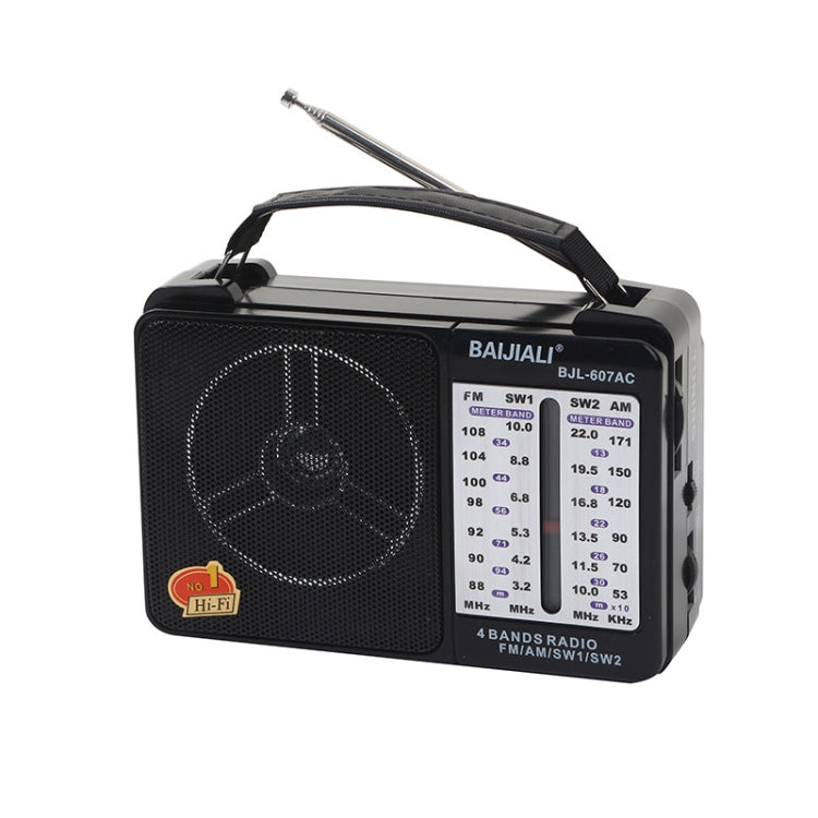 BAIJIALI BJL-607AC Full Band Multi-functional Retro Radios Big Voice Radio