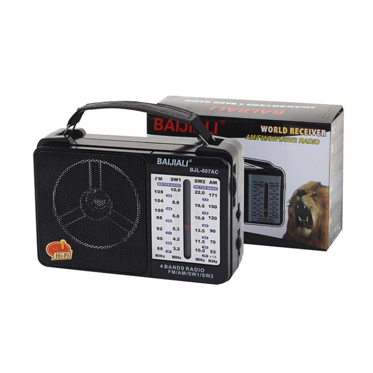 BAIJIALI BJL-607AC Full Band Multi-functional Retro Radios Big Voice Radio Reluova