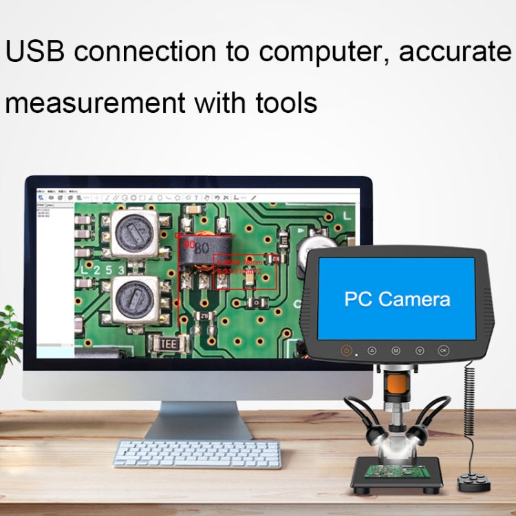 1000X 9-Inch HD Circuit PCD Board Inspection And Maintenance Digital Microscope