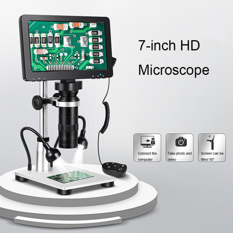 1200X 7-Inch HD Display Multifunctional Maintenance Inspection Digital Microscope