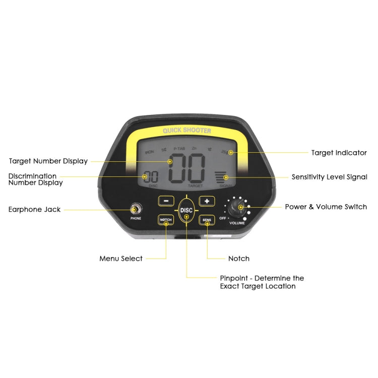 3.1 inch LCD Underground Metal Detector Reluova