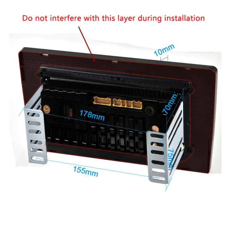 Dual-Spindle Universal Central Control Screen Car Navigator Reversing Video Player