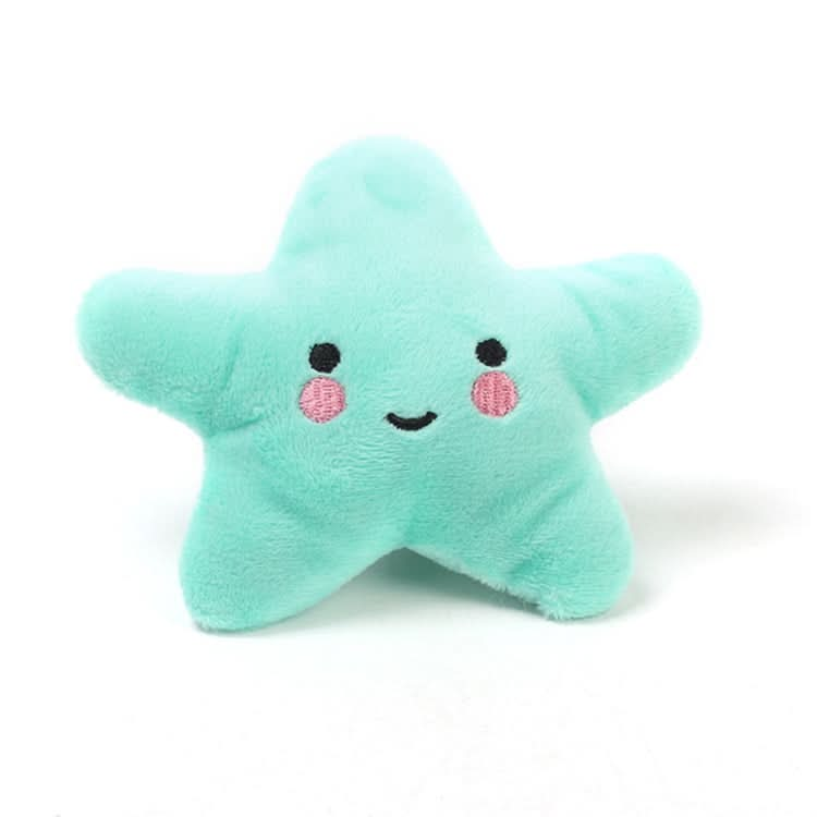 3pcs Pet Teething Toy Plush Starfish Sounding Toy(Green)-Reluova