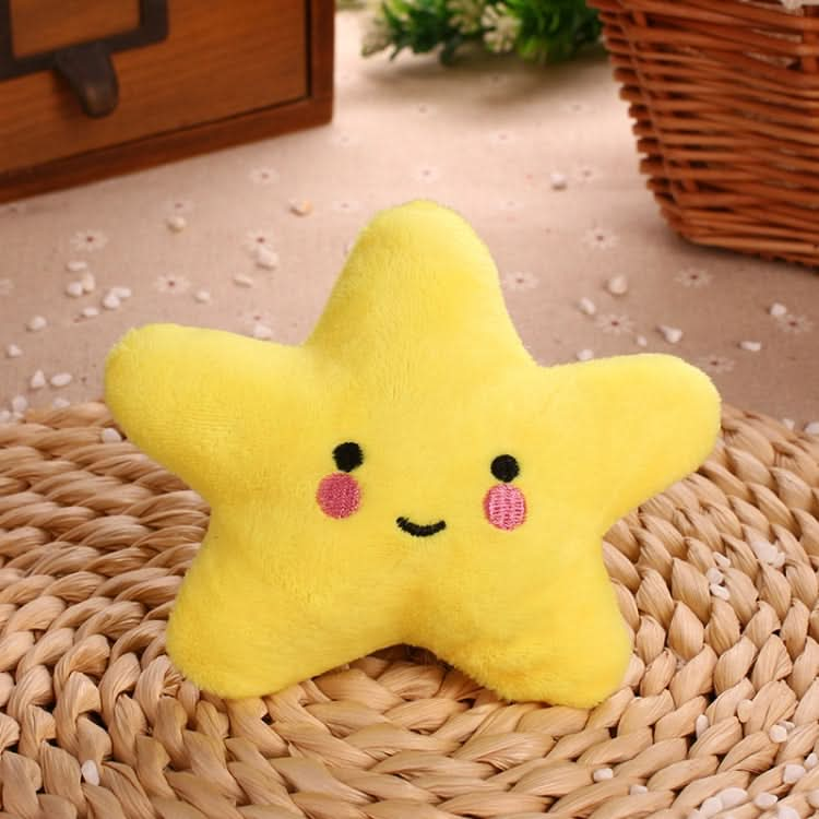 3pcs Pet Teething Toy Plush Starfish Sounding Toy(Yellow)-Reluova