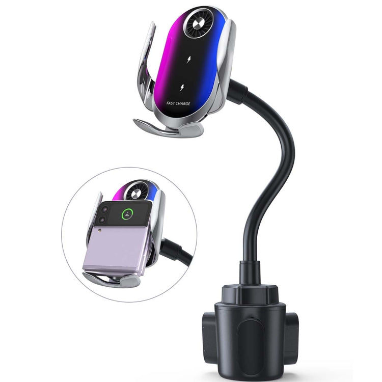 Double Coil Car Wireless Charger Water Cup Holder For Apple14 / 13 / Samsung ZFLIP4 Series ÎҵÄÉ̵ê