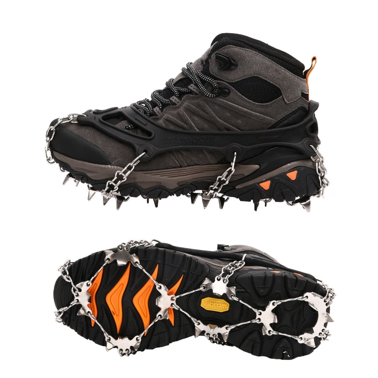 F26-2 26 Teeth Snow Mountain Non-slip Shoes Cover 201 Stainless Steel Ice Claws, Size: Reluova