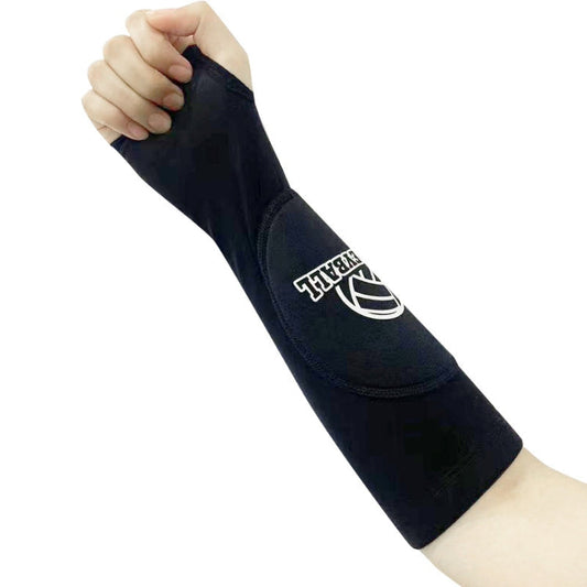 1pair Volleyball Arm Sleeves Passing Forearm Guard with Protection Pad and Thumbhole-Reluova