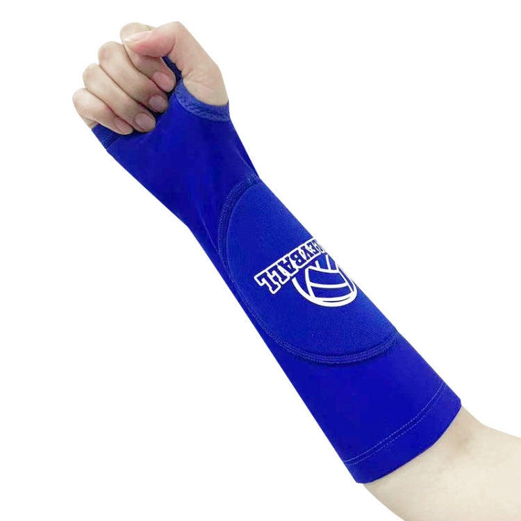 1pair Volleyball Arm Sleeves Passing Forearm Guard with Protection Pad and Thumbhole