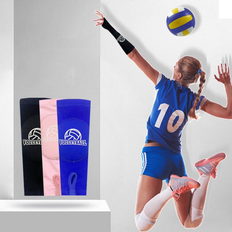 1pair Volleyball Arm Sleeves Passing Forearm Guard with Protection Pad and Thumbhole-Reluova