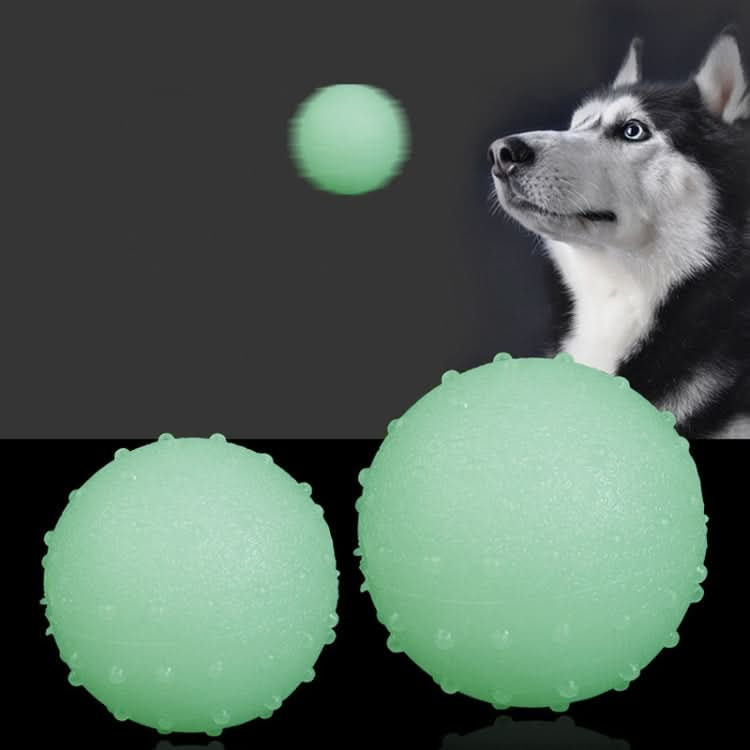 TPR Bite Resistant Luminous Bouncy Ball Pet Toys, Size: Small 6cm - Reluova