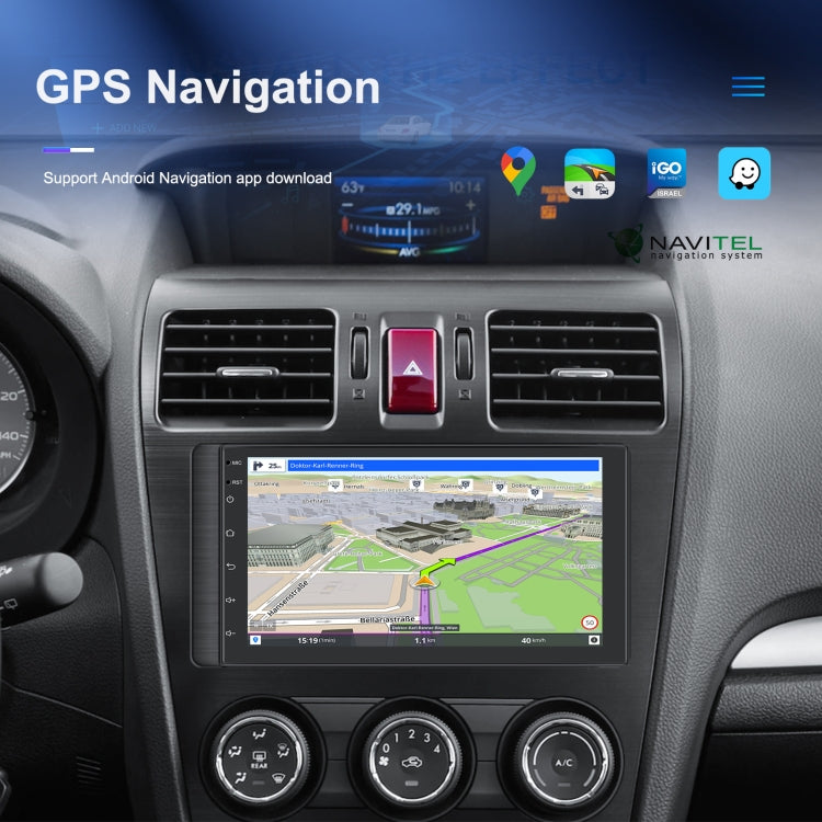 A3194 7 Inch Android 11 Central Control Carplay 2+32G Car Large Screen Navigation Reversing Video Player, Style: ÎҵÄÉ̵ê