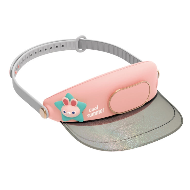 Cute Pet Bladeless Fan Hat USB Rechargeable Adjustable Speed Summer Sun Protection Sunshade Fan